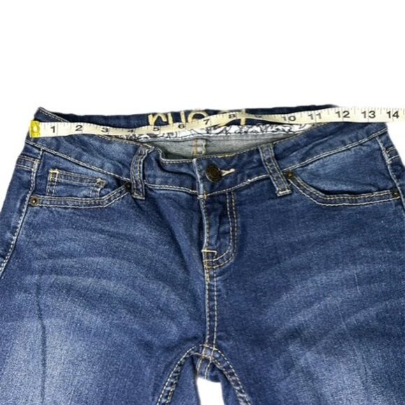 Rue 21 Low Rise Bootcut Jeans Dark Wash Size 3/4 Short - Picture 3 of 7